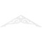 Ekena Millwork Pitch Bordeaux Architectural Grade PVC Gable Pediment, 36"W x 10 1/2"H x 1"P (7/12) GPP036X011X100BOR - alternate 5